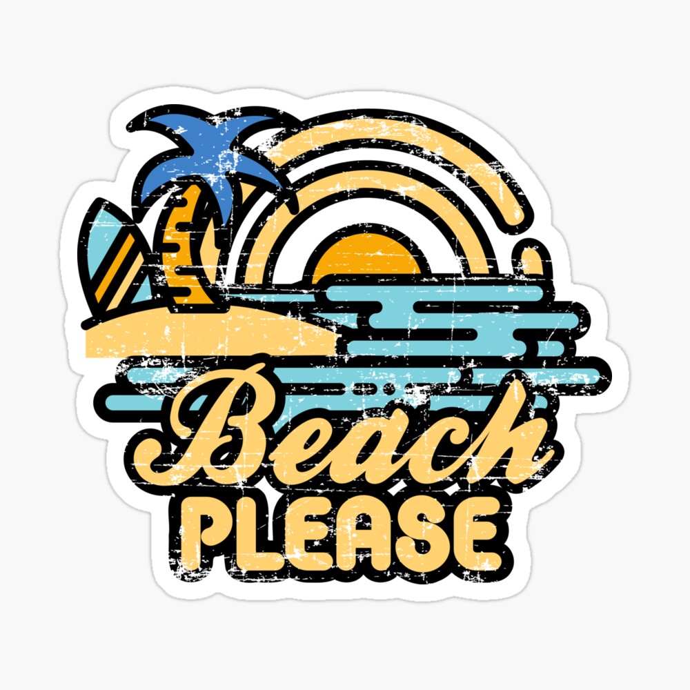 beach please magnet by artlahdesigns redbubble