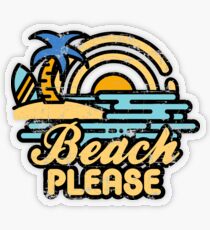 Strand bitte Transparenter Sticker