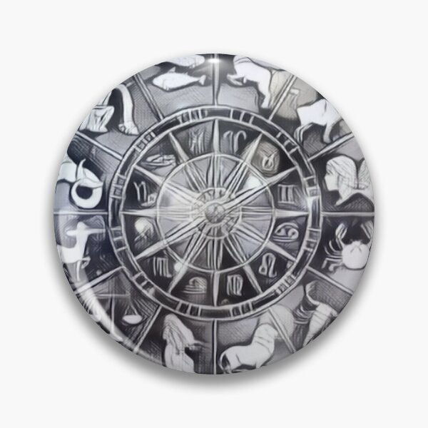 Item preview, Astrological Clock in Silver Grey designed and sold by CCdesigners.