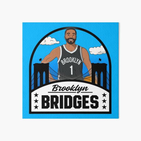 Mikal Bridges Basketball Paper Poster Nets 5 - Mikal Bridges
