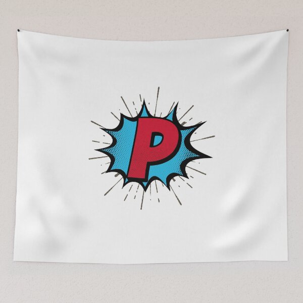 Item preview, Monogram P Cartoon Explosion Effect   designed and sold by simplymonogram.