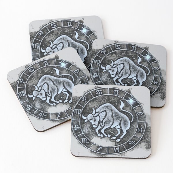 Item preview, Astrological Taurus in silver grey designed and sold by CCdesigners.