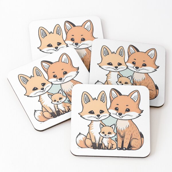 Item preview, Cute Baby And Mommy Fox designed and sold by SplendidStyles.