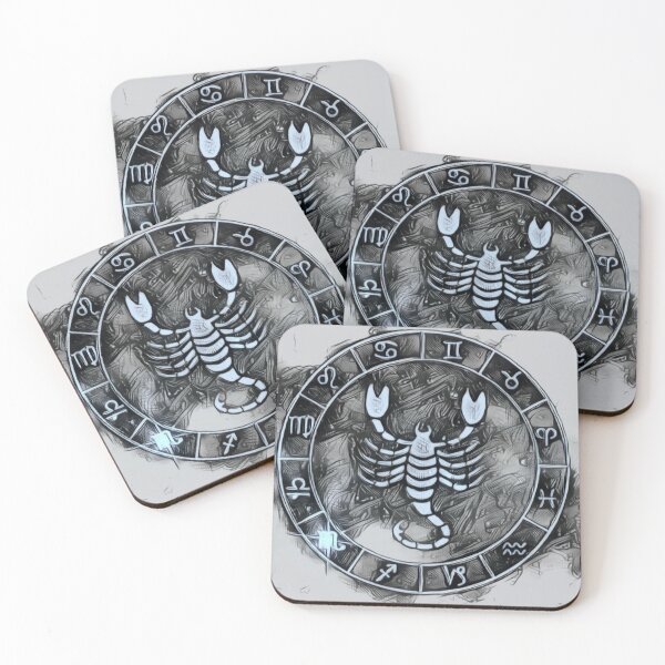 Item preview, Astrological Scorpio in silver grey designed and sold by CCdesigners.