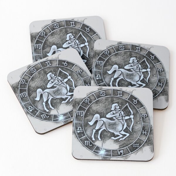 Item preview, Astrological Sagittarius in silver grey designed and sold by CCdesigners.