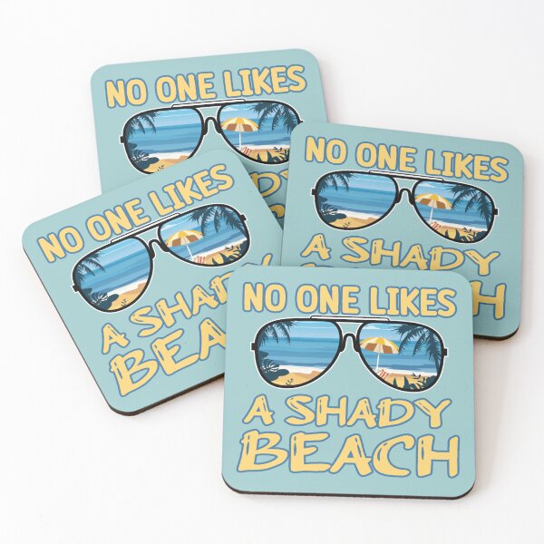 Item preview, No One Likes a Shady Beach Sunglasses with View of the Ocean designed and sold by JoyOfHopeStore.