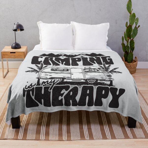 Item preview, Camping is my therapy - funny sayings designed and sold by VichallanStudio.
