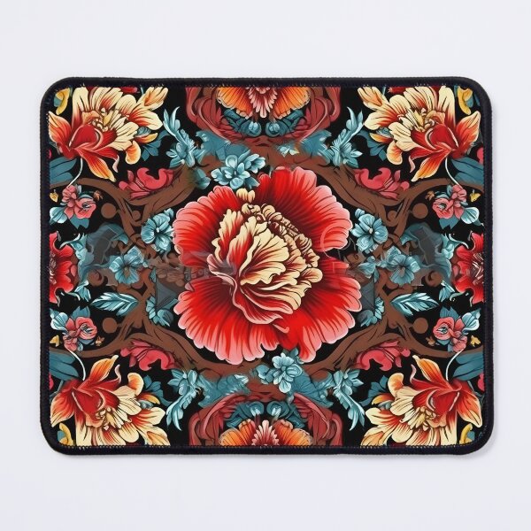 Item preview, Red Renaissance Flowers designed and sold by Hashola Designs.