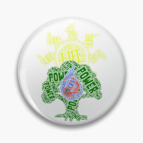 Item preview, MTG Mana Word Art designed and sold by NerdHut.