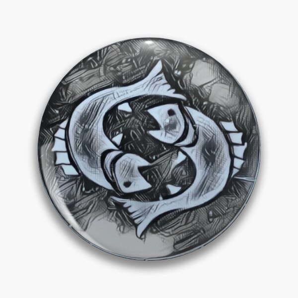 Item preview, Astrological Pisces in silver grey designed and sold by CCdesigners.