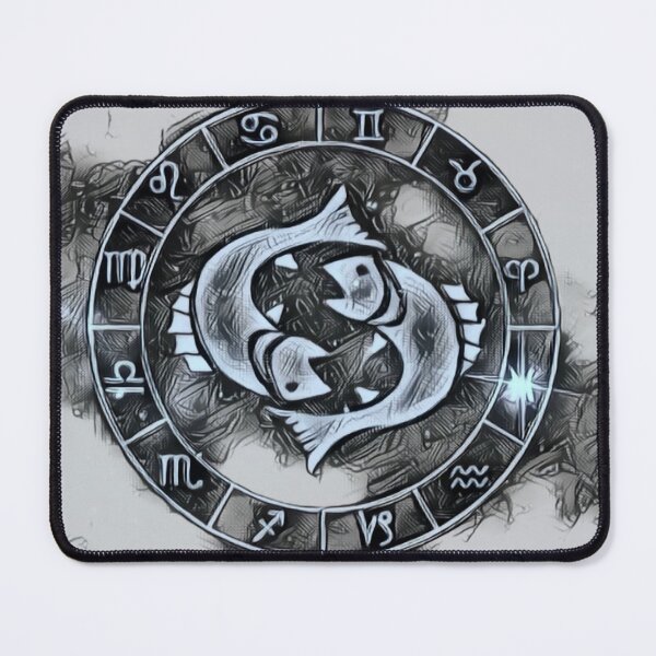 Item preview, Astrological Pisces in silver grey designed and sold by CCdesigners.