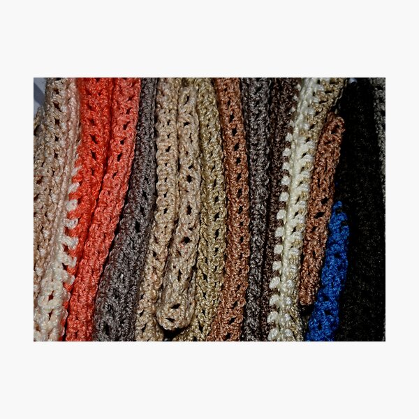 Stack of Scarves Photographic Print