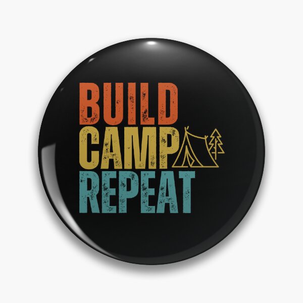 Item preview, Camping Shirt - Build Camp Repeat designed and sold by TheBeesForYou.