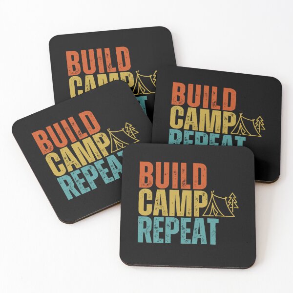 Item preview, Camping Shirt - Build Camp Repeat designed and sold by TheBeesForYou.