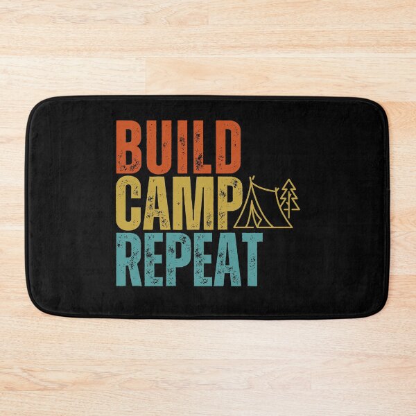 Artikelvorschau, Camping-Shirt – Camp-Wiederholung aufbauen entworfen und verkauft von TheBeesForYou.