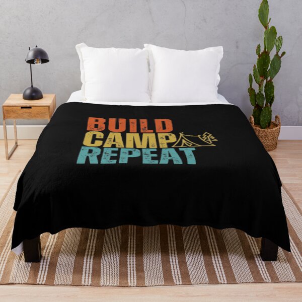Item preview, Camping Shirt - Build Camp Repeat designed and sold by TheBeesForYou.