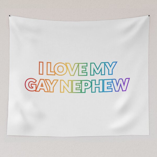 Item preview, I love my gay nephew LGBT pride queer family designed and sold by Inspirationmotivation.