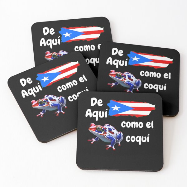 Item preview, Puerto Rico pride design. De aqui como el coqui (from here like the coqui). Show your Puertorrican pride designed and sold by Verle-art.