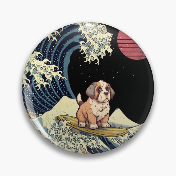 Item preview, St. Bernard Kanagawa Japanese Surfing Wave designed and sold by rafaeltto.