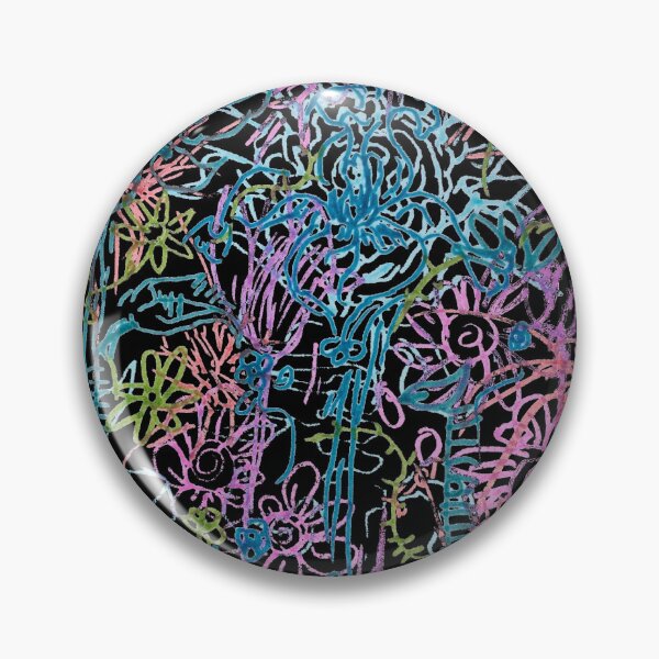 Item preview, Overlapping Wildflowers (Black Background) designed and sold by HeartonSleeves.
