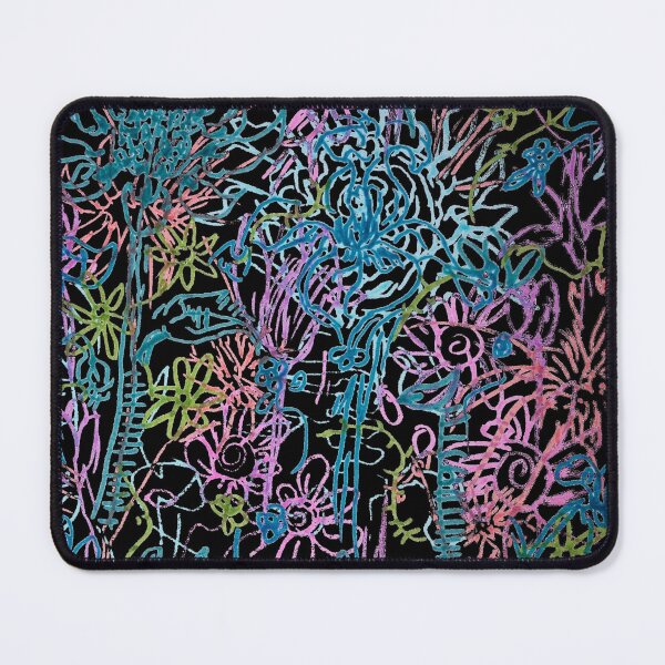 Item preview, Overlapping Wildflowers (Black Background) designed and sold by HeartonSleeves.