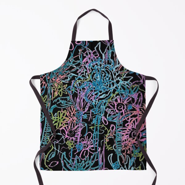 Item preview, Overlapping Wildflowers (Black Background) designed and sold by HeartonSleeves.