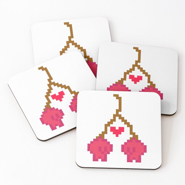 Item preview, Cute pixel art cherry heart designed and sold by LilComfyFella.
