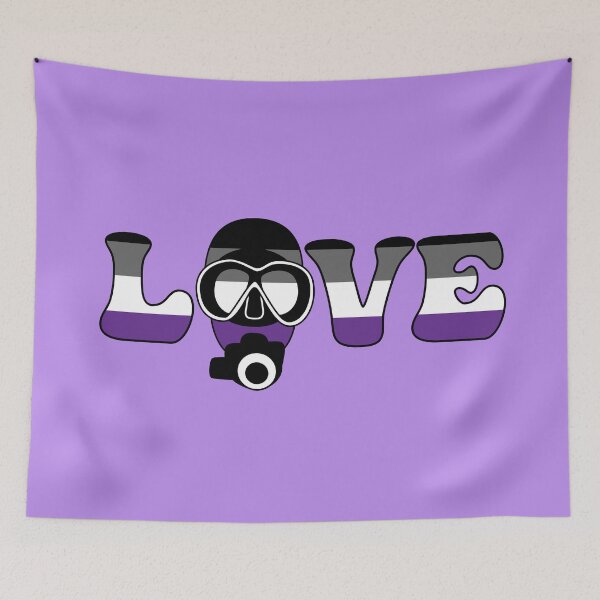 Item preview, Scuba Love: Asexual Pride designed and sold by Zia Frazier.