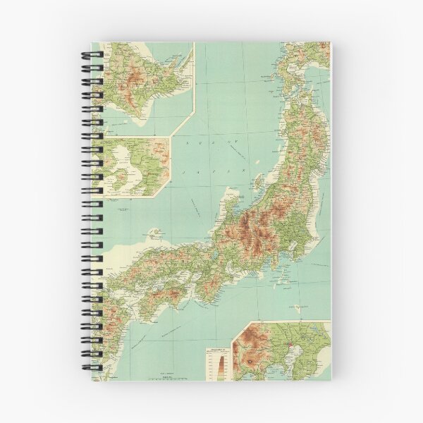 Item preview, Vintage Japan Relief Map (1922) designed and sold by BravuraMedia.