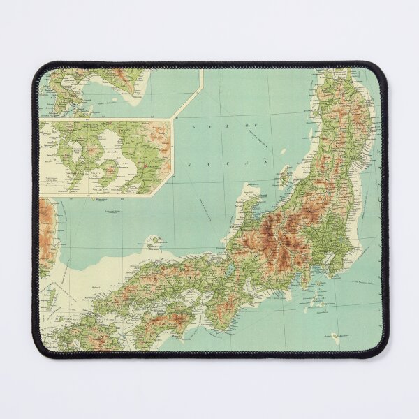 Item preview, Vintage Japan Relief Map (1922) designed and sold by BravuraMedia.