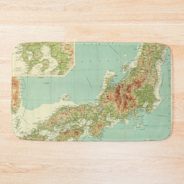 Item preview, Vintage Japan Relief Map (1922) designed and sold by BravuraMedia.