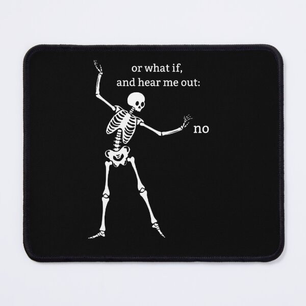 Item preview, Sassy Skeleton "How about no" Funny Saying designed and sold by sassyskeleton.
