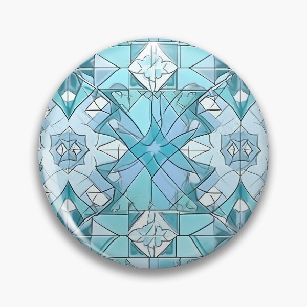 Item preview, Mosaic Reflections in Pastel Blue and Cyan designed and sold by Hashola Designs.