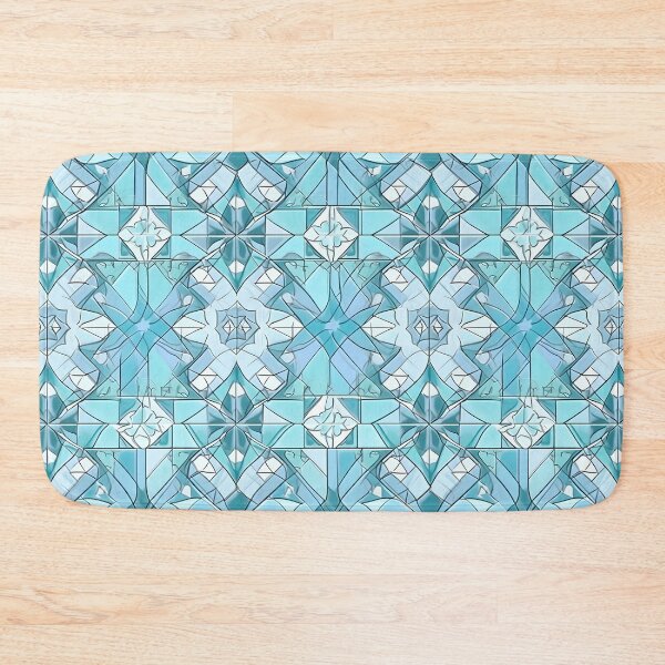 Item preview, Mosaic Reflections in Pastel Blue and Cyan designed and sold by Hashola Designs.