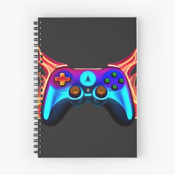 Item preview, Abstract Flaming Neon Gaming Controller designed and sold by OutOfTheBoxArt1.