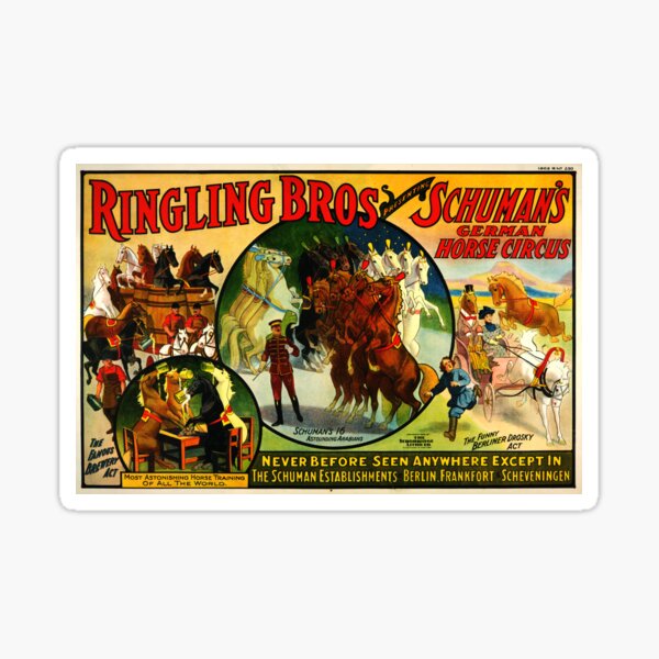 Ringling Bros Horse Circus Sticker