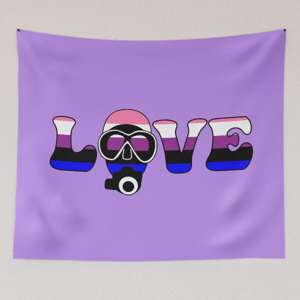 Item preview, Scuba Love: Genderfluid Pride designed and sold by Zia Frazier.