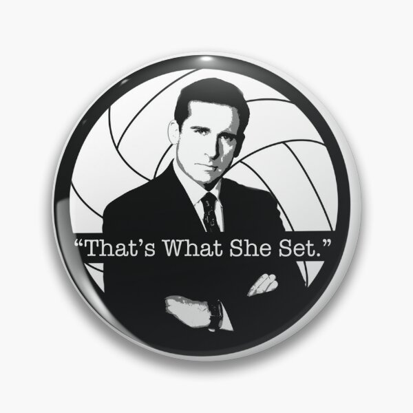 Item preview, That's What She Set - Michael Scott designed and sold by CozyStudioFinds.