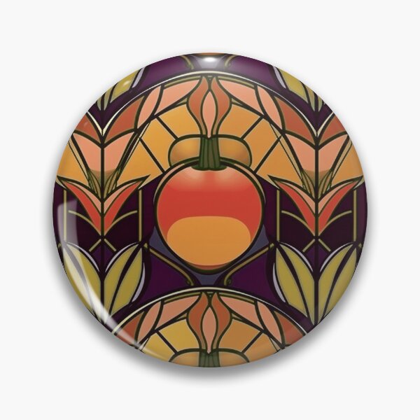 Item preview, Art Deco Nectarines designed and sold by Monochrome-Dog.