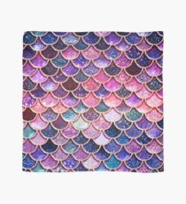 Pink Sparkle Faux Glitter Mermaid Scales Scarf