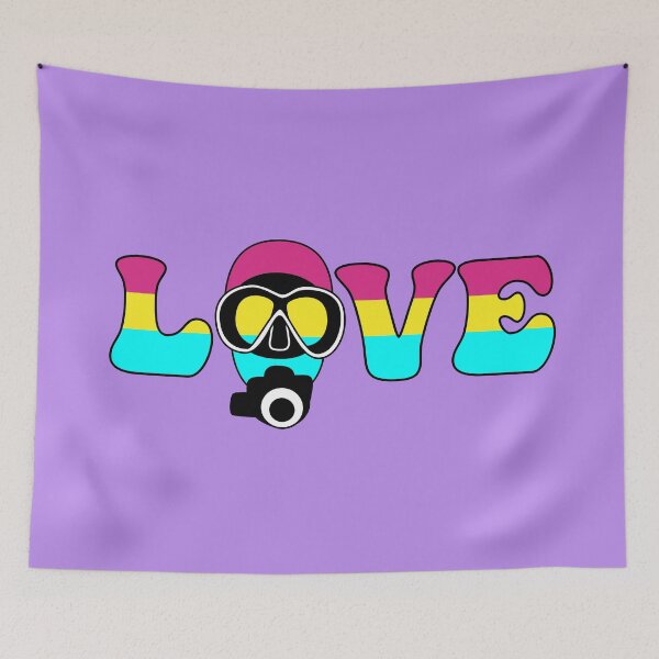 Item preview, Scuba Love: Pansexual Pride designed and sold by Zia Frazier.