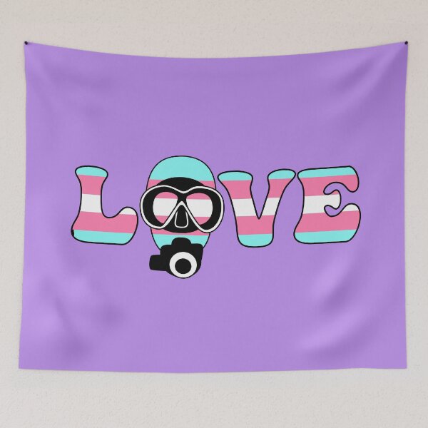 Item preview, Scuba Love: Transgender Pride designed and sold by Zia Frazier.