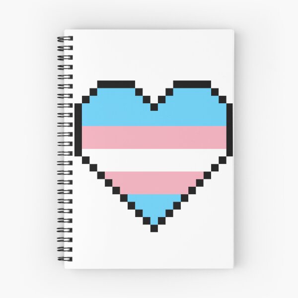Item preview, Trans Heart Pride Pixel Art Design designed and sold by bugpixels.