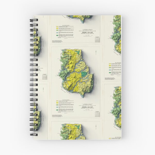 Item preview, Harrison Co., Indiana Shaded Relief Map 3D digitally-rendered designed and sold by ThinkAboutMaps.
