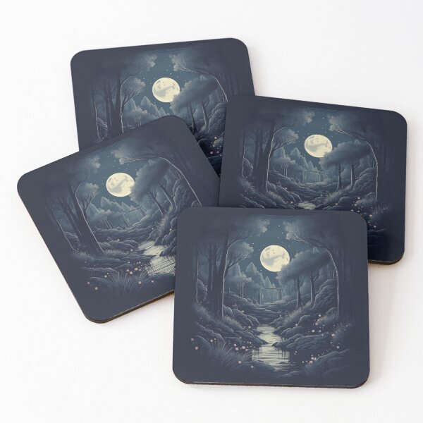 Item preview, moonlight, moonlight forest,moonlight and magic designed and sold by FabrikPrint.