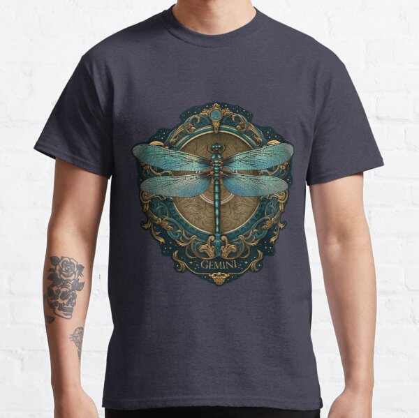 Gemini Zodiac Heraldic Crest Classic T-Shirt