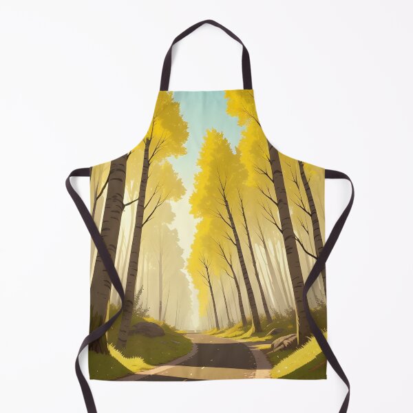 Item preview, Golden Sunlit Path of Birch Trees designed and sold by Erika V..