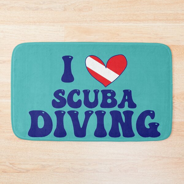 Item preview, I Heart Scuba: Dive Flag (Blue) designed and sold by Zia Frazier.