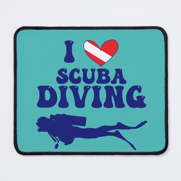 Item preview, I Heart Scuba: Dive Flag (Blue) designed and sold by Zia Frazier.