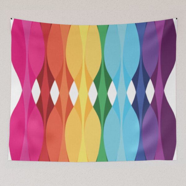 Item preview, Mid-Century Rainbow Organic Shapes designed and sold by PSCSCo.